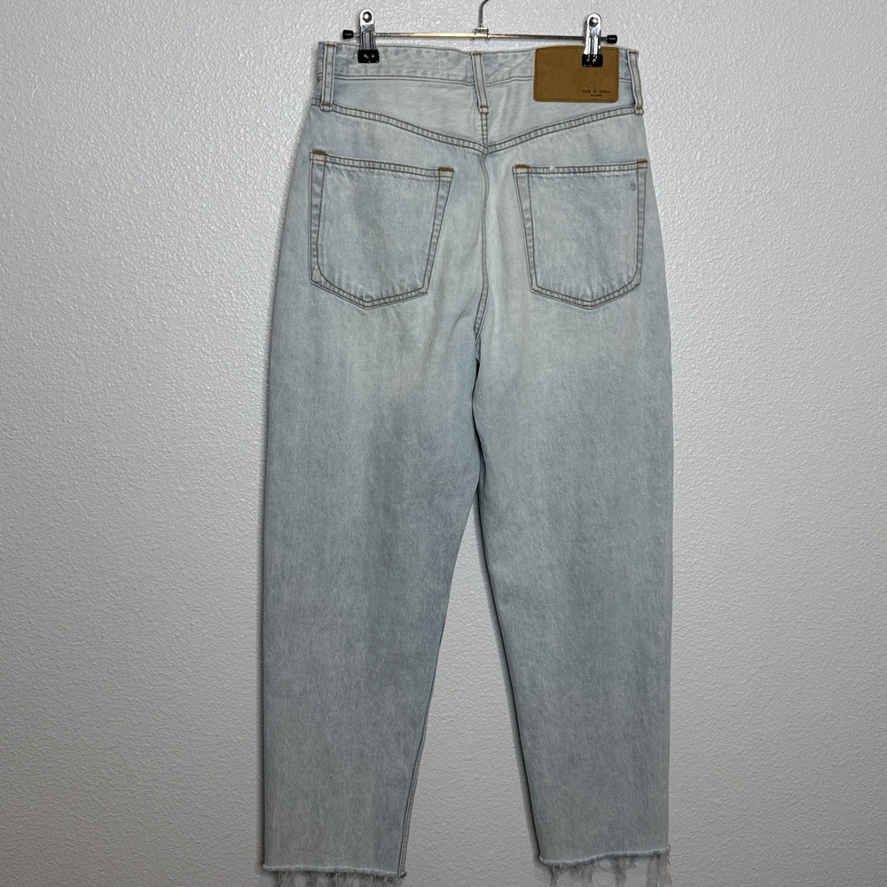 Rag & Bone Alissa High-Rise Barrel Jeans Light Blue 27” Waist - Picture 8 of 9